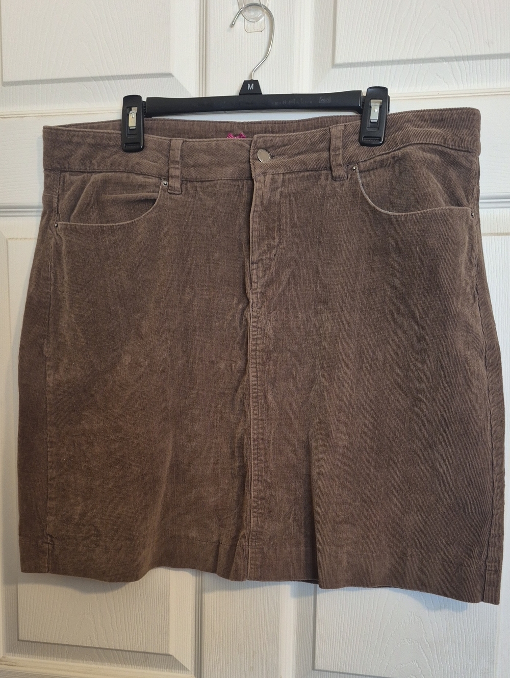 DownEast Brown Corduroy Mini Skirt